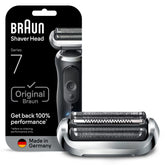 Braun Electric Shaver Head Replacement Part 74s Silver, Compatible with Series 7 Electric Razors for Men