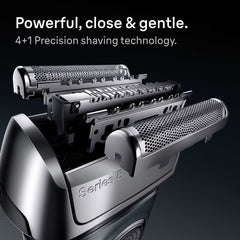 Braun Electric Shaver Head Replacement Part 83m Silver, Compatible with Series 8 Electric Razors for Men